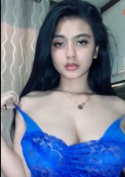 Joice beha biru goyang hot